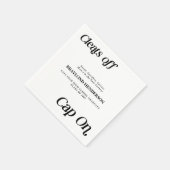 アスリート目盛り止めキャップのオン スタンダードカクテルナプキン (角)