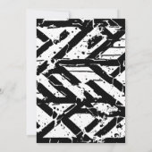 アスリート目盛り止めキャップのオン 招待状 (裏面)