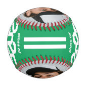 アスリート2025グリーン卒業カスタム写真 野球ボール (裏面)