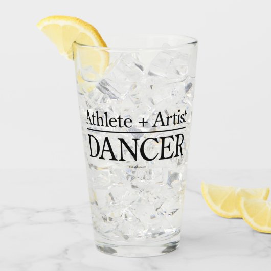 アスリート+アーティスト=ダンサー タンブラーグラス (アイス正面)