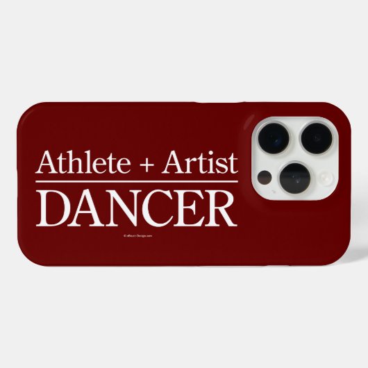 アスリート+アーティスト=Dancer iPhoneケース Case-Mate iPhoneケース (裏面 (横))