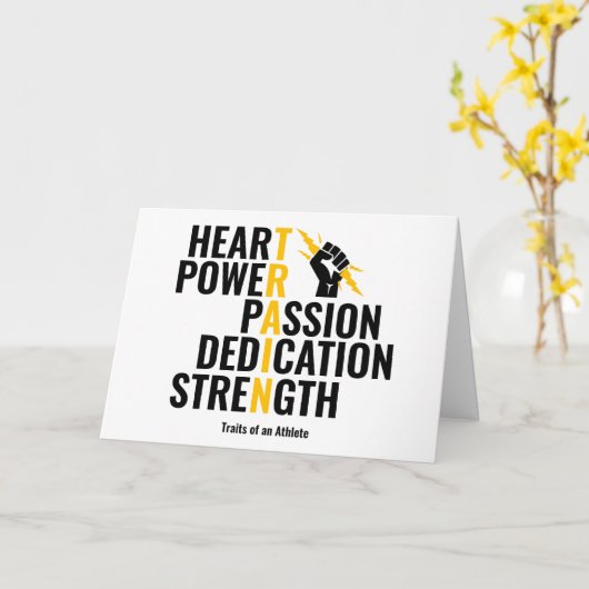 アスリート カード (黄色い花)