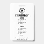 アスリート スポーツ イベント バッジ (裏面)