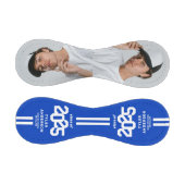 アスリート 2025 ブルー 卒業 カスタム フォト 野球ボール (パネル)