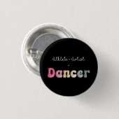 アスリート+ Artist = Dancer, gifT おもしろい for Dancer 缶バッジ (正面&裏面)