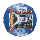 アスリートGRADブルーの卒グラデーション業写真野球 野球ボール (裏面)