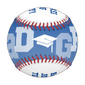 アスリートGRADブルーの卒グラデーション業写真野球 野球ボール (正面)