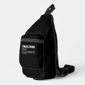 アスレチックおもしろいトレーナーの定義 スリングバッグ (右コーナー)