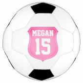 アスレチックカスタムガール用ピンクサッカーボールギフト サッカーボール (正面)