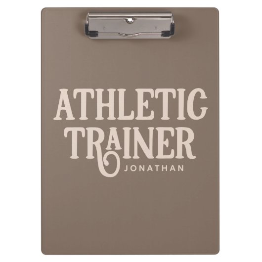 アスレチックパーソナライズされたトレーナーの名前 クリップボード (正面)
