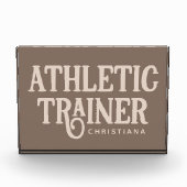 アスレチックパーソナライズされたトレーナーの名前 フォトブロック (正面)