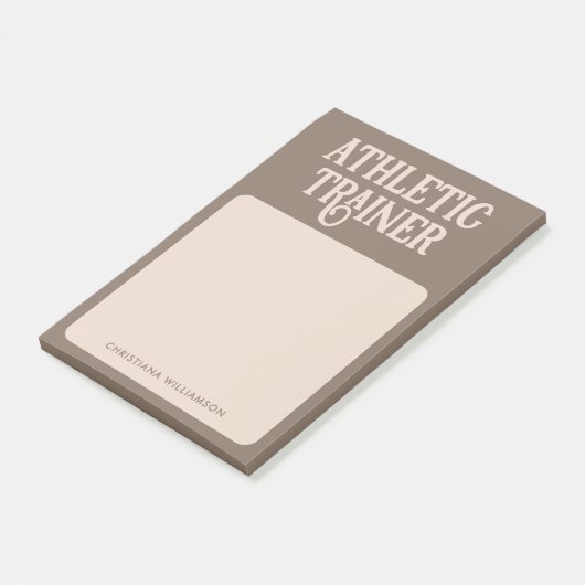アスレチックパーソナライズされたトレーナーの名前 ポストイット (アングル)