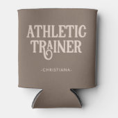 アスレチックパーソナライズされたトレーナーの名前 缶クーラー (正面)