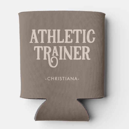 アスレチックパーソナライズされたトレーナーの名前 缶クーラー (裏面)