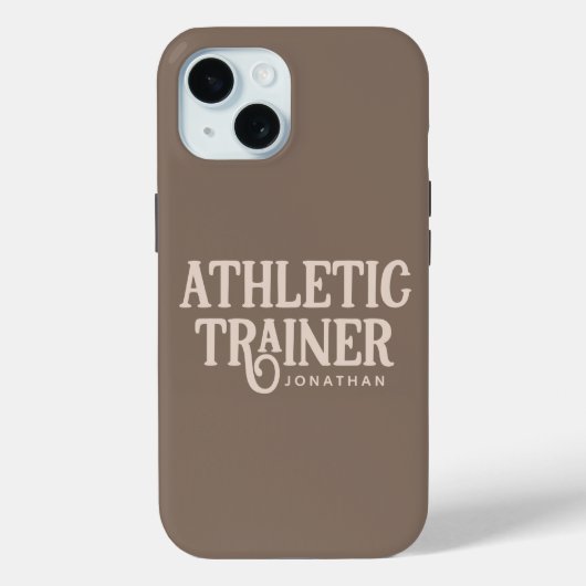 アスレチックパーソナライズされたトレーナーの名前 Case-Mate iPhoneケース (裏面)