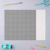 アスレチック市松模様にパターンスポーツチームカラーズレッド 薄葉紙 (クラフト)