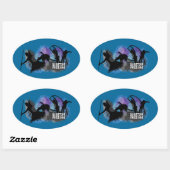 アスレチック・オーバル・ステッカー 楕円形シール (シート)