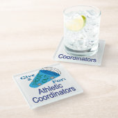 アスレティックコーディネーターに大声で叫ぶ ガラスコースター (アングル)