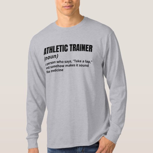 アスレティックトレーナー定義シャツ – エクササイズ Tシャツ (正面)