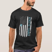 アスレティックトレーナー アメリカ国旗 アスレチックトレーニング Tシャツ (正面)