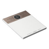 アスレピウスの上品な高貴な医療用シルバーロッド ノートパッド (アングル)