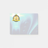 アスレピウス歯科歯科記号ティール（緑がかった色）棒 ポストイット (正面)