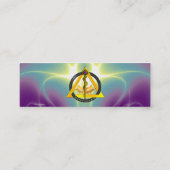 アスレピウス歯科歯科金ゴールド金属の棒 スキニー名刺 (裏面)