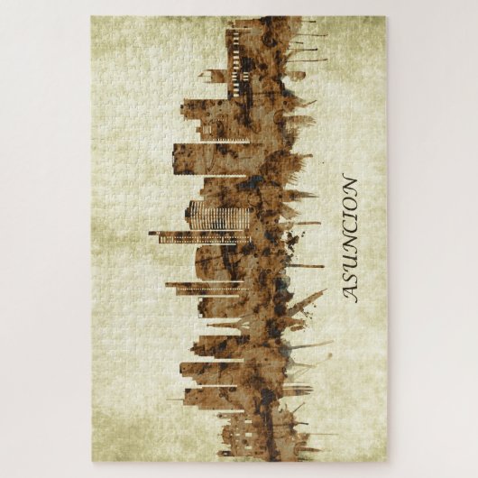 アスンシオンパラグアイの街並 ジグソーパズル (縦)