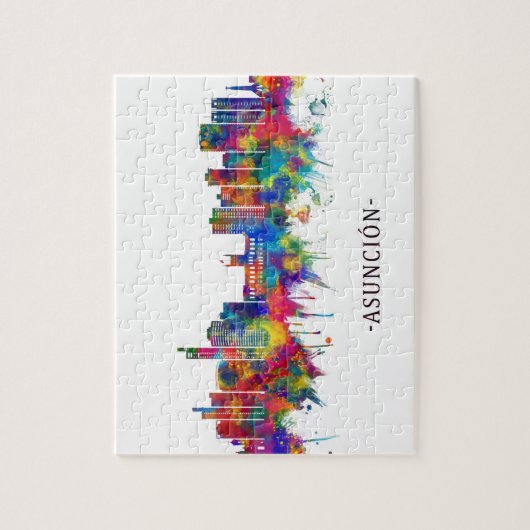 アスンシオンパラグアイスカイライン ジグソーパズル (縦)
