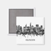 アスンシオンパラグアイスカイラインBW マグネット (正面/裏面)