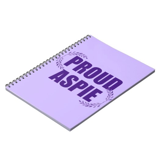 アス誇りを持ったパイかわいらしパープル ノートブック (左側)