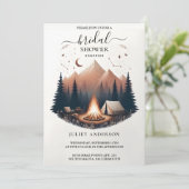 アス フォレスト ウッド スカイ ツリー ファイア キャンピング ブライダル シャワー 招待状 (スタンド正面)