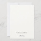 アス フォレスト ウッド スカイ ツリー ファイア キャンピング ブライダル シャワー 招待状 (裏面)