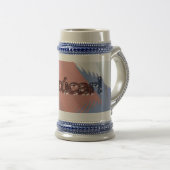 アズカー！キューバ国旗 ビールジョッキ (正面右)