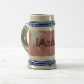 アズカー！キューバ国旗 ビールジョッキ (正面左)