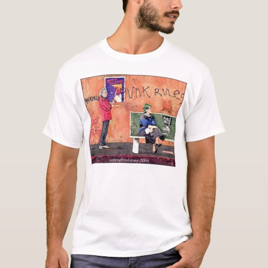 アズテック人gilga 80年代の毎日のパンク tシャツ (正面)