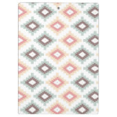 アズテック派のスタイルの幾何学的なパターン クリップボード (裏面)