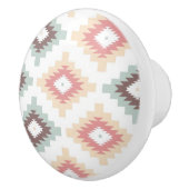 アズテック派のスタイルの幾何学的なパターン セラミックノブ (右)