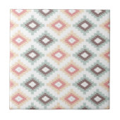 アズテック派のスタイルの幾何学的なパターン タイル (正面)