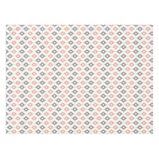 アズテック派のスタイルの幾何学的なパターン テーブルクロス (正面(横))