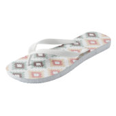 アズテック派のスタイルの幾何学的なパターン ビーチサンダル (アングル)