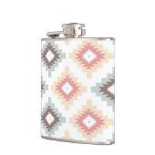 アズテック派のスタイルの幾何学的なパターン フラスク (左)