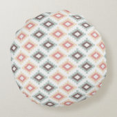 アズテック派のスタイルの幾何学的なパターン ラウンドクッション (裏面)