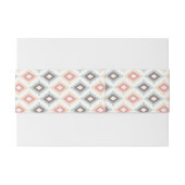 アズテック派のスタイルの幾何学的なパターン 招待状ベリーバンド (裏面例)