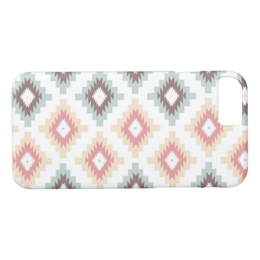 アズテック派のスタイルの幾何学的なパターン Case-Mate iPhoneケース (裏面(横))
