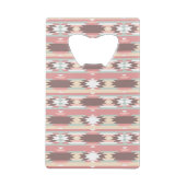 アズテック派のスタイル2の幾何学的なパターン クレジットカード栓抜き (裏面)