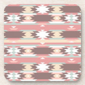 アズテック派のスタイル2の幾何学的なパターン コースター (正面)