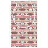 アズテック派のスタイル2の幾何学的なパターン スモールペーパーバッグ (裏面)