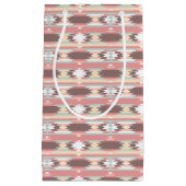 アズテック派のスタイル2の幾何学的なパターン スモールペーパーバッグ (正面)