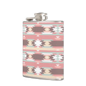 アズテック派のスタイル2の幾何学的なパターン フラスク (左)